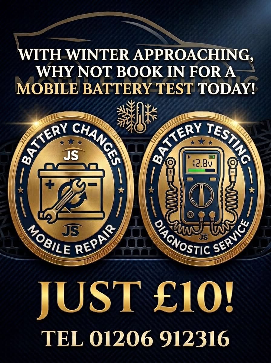 Winter mobile battery test offer from JS Mobile Mechanic